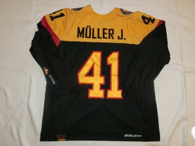 DEB Gameworn Eishockeytrikot 2015/2016 #41 Jonas Müller