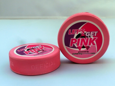 Charity Eishockey Puck pink 2022